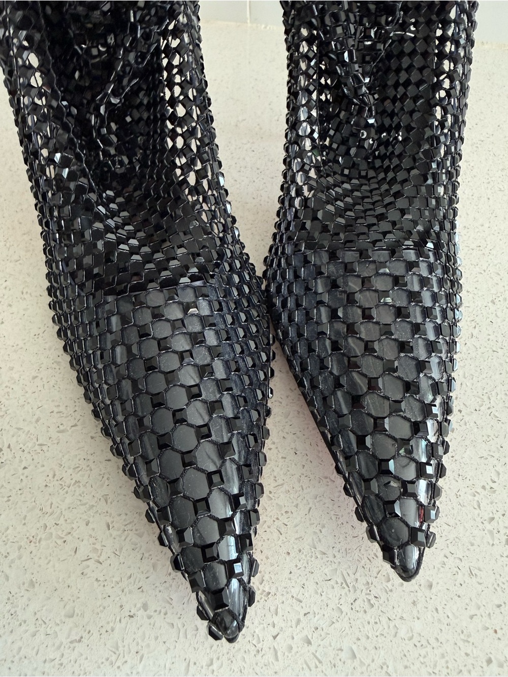 CHRISTIAN LOUBOUTIN Kate Max 100 Black Crystal Ankle Boots EU 39 US 9 $3595 - Picture 10 of 14